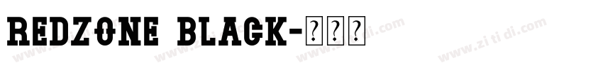 REDZONE BLACK字体转换